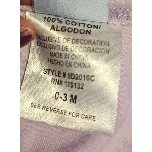 Disney Baby Purple Jacket 0-3M Winnie the Pooh Piglet Sweet Embroidered Preowned - Picture 6 of 7